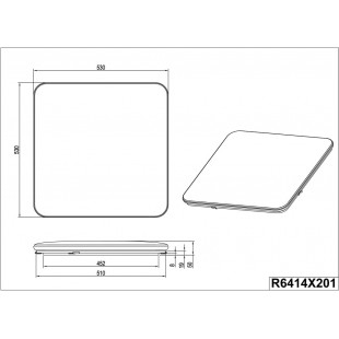 Plafon LED Blanca: Nowoczesny design, 4000K - Reality