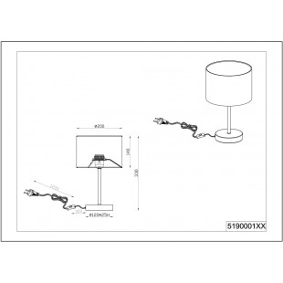 Lampa stołowa Julieta beżowa Trio | Elegancki welurowy abażur