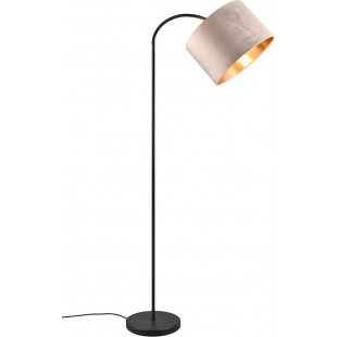 Lampa łukowa Julieta beżowo-złota do salonu, sypialni czy gabinetu