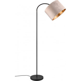 Lampa łukowa Julieta beżowo-złota do salonu, sypialni czy gabinetu