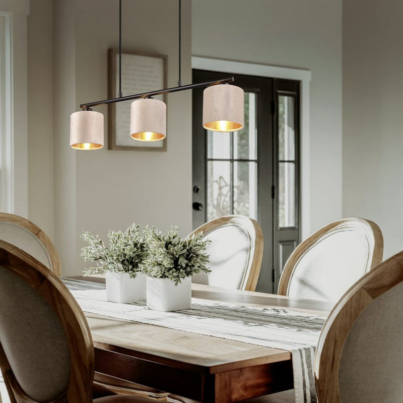 Lampa wisząca beżowa Julieta III Trio | Elegancki design