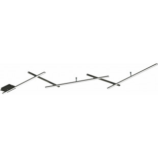 Plafon podłużny regulowany Indira LED 3000K 24,5cm czarny mat Trio