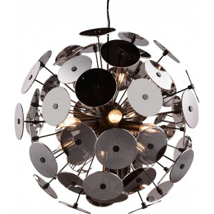 Lampa wisząca Discalgo - Kula chrom/czarny mat | Trio