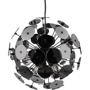Lampa wisząca Discalgo - Kula chrom/czarny mat | Trio