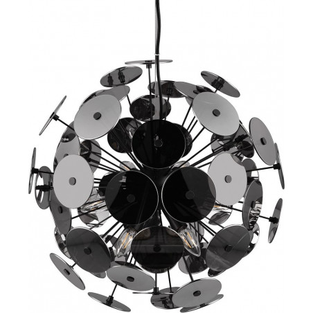 Lampa wisząca Discalgo - Kula chrom/czarny mat | Trio