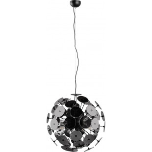 Lampa wisząca Discalgo - Kula chrom/czarny mat | Trio
