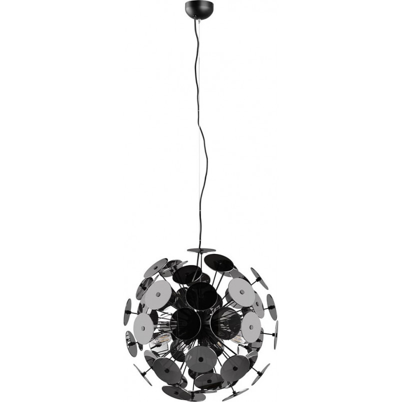 Lampa wisząca Discalgo - Kula chrom/czarny mat | Trio