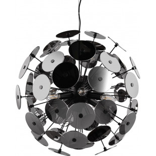 Lampa wisząca Discalgo - Kula chrom/czarny mat | Trio
