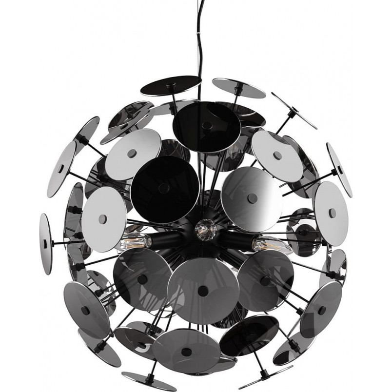 Lampa wisząca Discalgo - Kula chrom/czarny mat | Trio