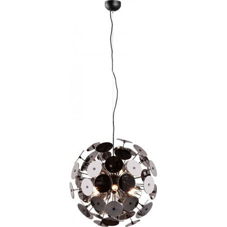 Lampa wisząca Discalgo - Kula chrom/czarny mat | Trio