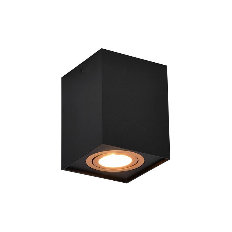 Lampa spot Trio Biscuit czarno-złota | Loftowa, GU10