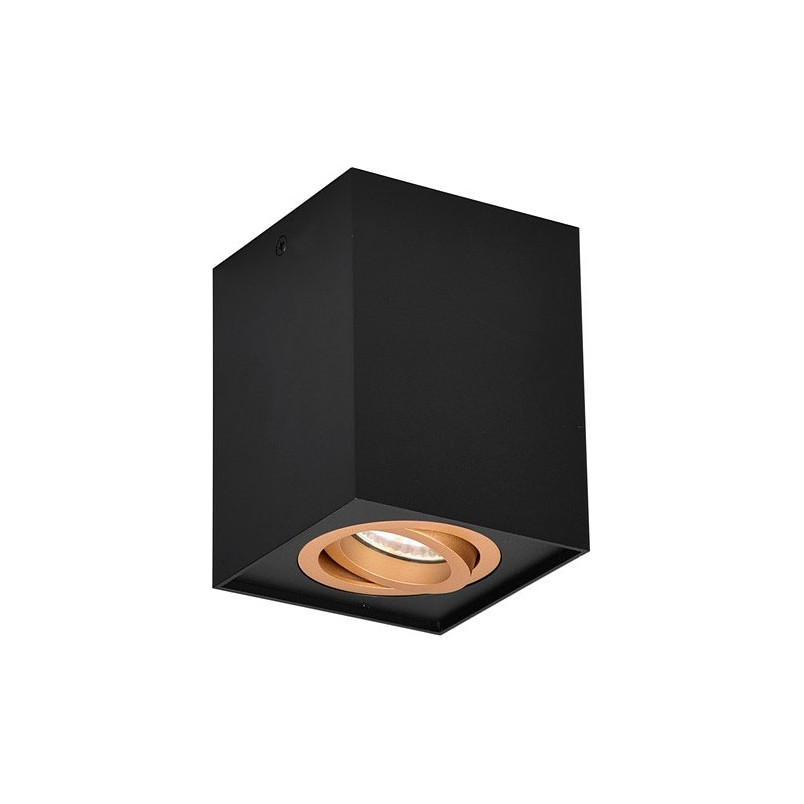 Lampa spot Trio Biscuit czarno-złota | Loftowa, GU10