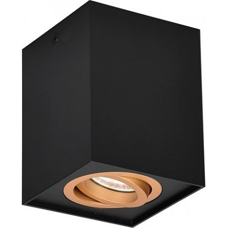 Lampa spot Trio Biscuit czarno-złota | Loftowa, GU10