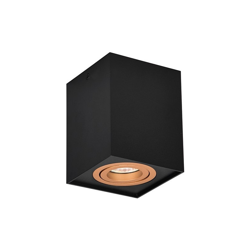 Lampa spot Trio Biscuit czarno-złota | Loftowa, GU10