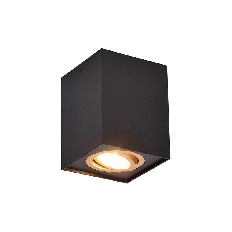 Lampa spot Trio Biscuit czarno-złota | Loftowa, GU10