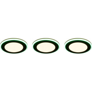 Lampa spot LED Trio Argus (3 szt.) - Czarny mat, pilot
