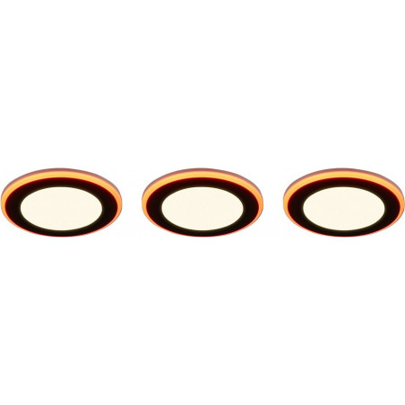Lampa spot LED Trio Argus (3 szt.) - Czarny mat, pilot