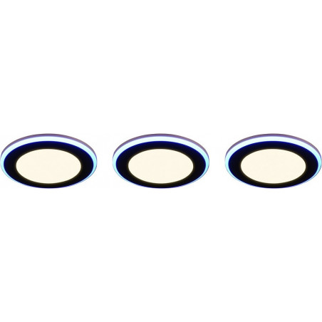Lampa spot LED Trio Argus (3 szt.) - Czarny mat, pilot