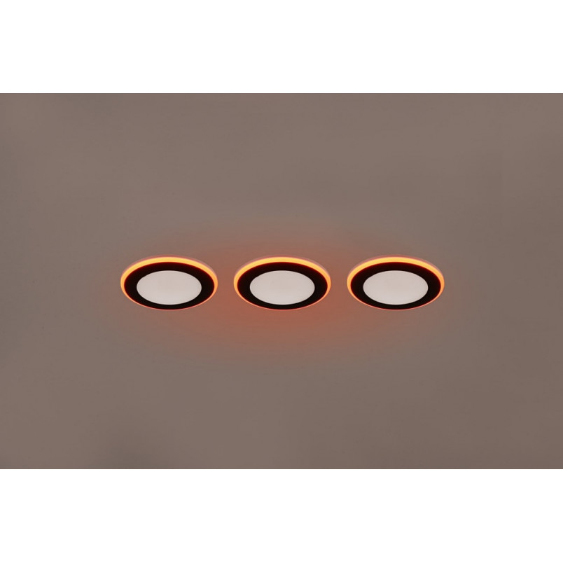 Lampa spot LED Trio Argus (3 szt.) - Czarny mat, pilot