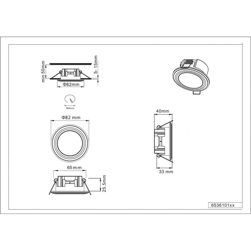 Lampa LED Argus Trio - Spot podtynkowa z pilotem | Sklep z lampami