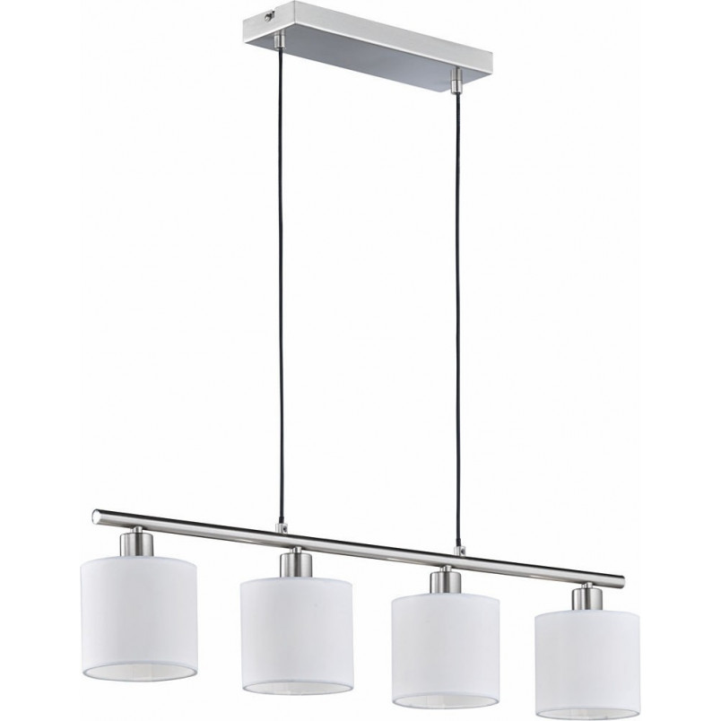 Lampa wisząca Tommy IV - biały/nikiel, 75cm | Trio Reality
