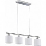 Lampa wisząca Tommy IV - biały/nikiel, 75cm | Trio Reality