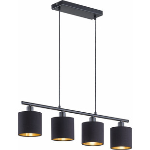 Lampa wisząca z abażurami Tommy IV Czarny Mat Trio marki Reality