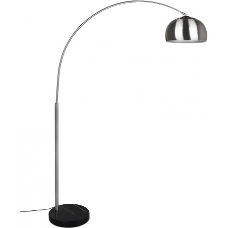 Lampa łukowa Argentina Trio | Loftowa, Nikiel, Czarny Marmur