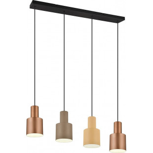 Lampa Wisząca Trio Agudo: 4 punkty, Szary/Beż/Czarny | Kup Teraz