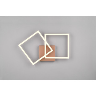 Plafon LED Trail Reality | Nowoczesny, Brązowy, 44x39cm