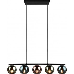 Lampa wisząca Sheldon | 3 szkło, kolorowa | Reality