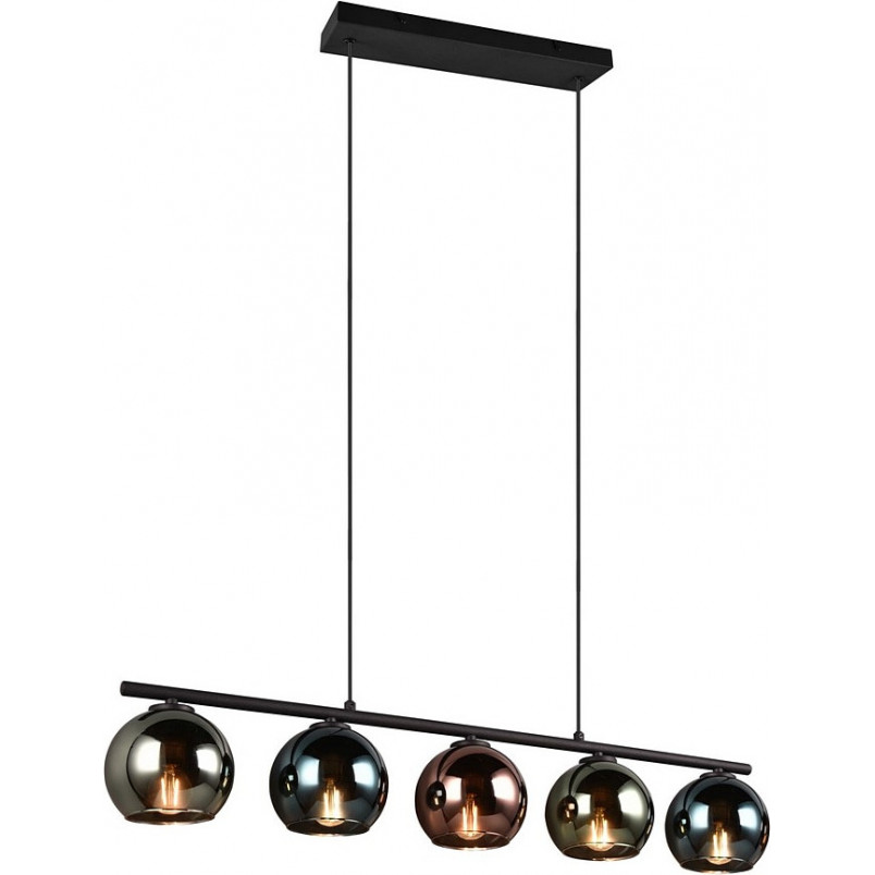 Lampa wisząca Sheldon | 3 szkło, kolorowa | Reality