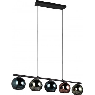 Lampa wisząca Sheldon | 3 szkło, kolorowa | Reality