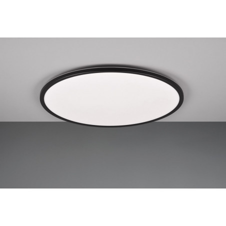 Plafon LED czarny Scott 50cm - Ściemniacz, Pilot | Reality