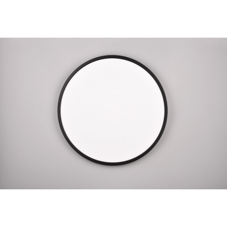 Plafon LED czarny Scott 50cm - Ściemniacz, Pilot | Reality