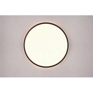 Plafon LED czarny Scott 50cm - Ściemniacz, Pilot | Reality