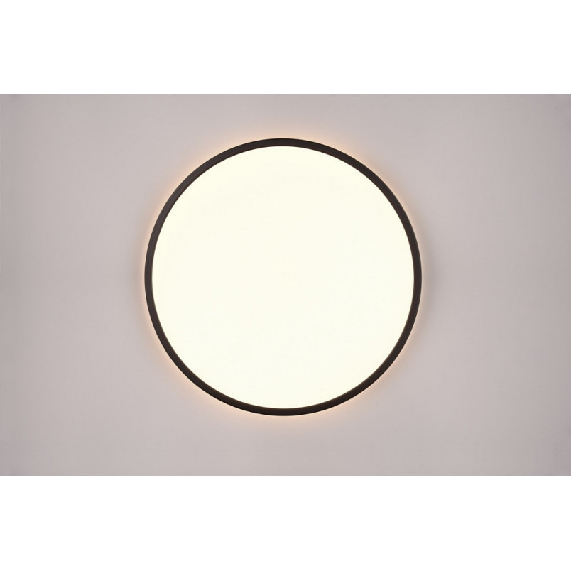 Plafon LED czarny Scott 50cm - Ściemniacz, Pilot | Reality