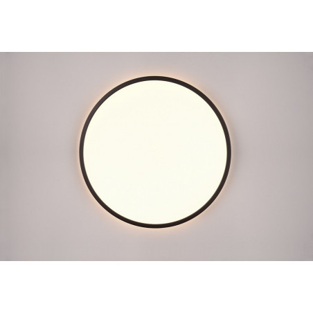 Plafon LED czarny Scott 50cm - Ściemniacz, Pilot | Reality