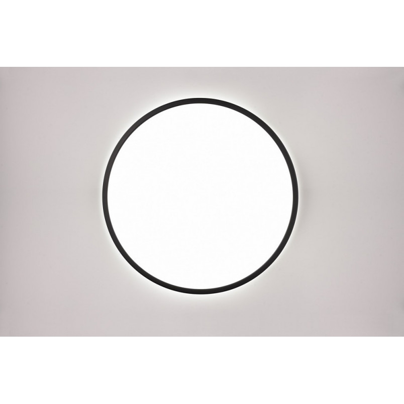 Plafon LED czarny Scott 50cm - Ściemniacz, Pilot | Reality