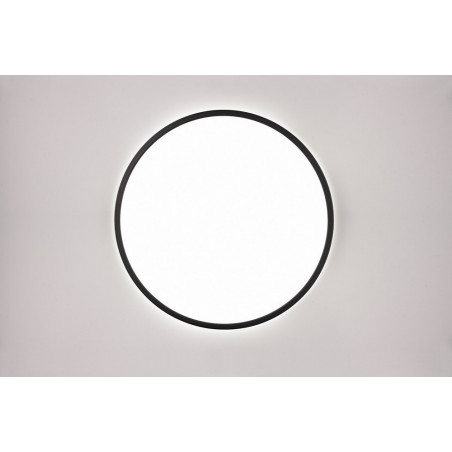 Plafon LED czarny Scott 50cm - Ściemniacz, Pilot | Reality