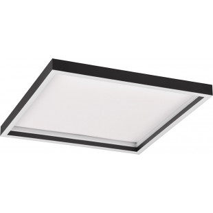 Plafon nowoczesny kwadratowy Rotonda LED 3000K 35x35cm czarny mat Reality