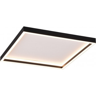 Plafon nowoczesny kwadratowy Rotonda LED 3000K 35x35cm czarny mat Reality