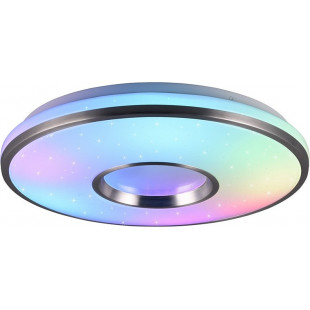 Plafon dekoracyjny ściemniany z pilotem Realta LED 39cm aluminium szczotkowane Reality