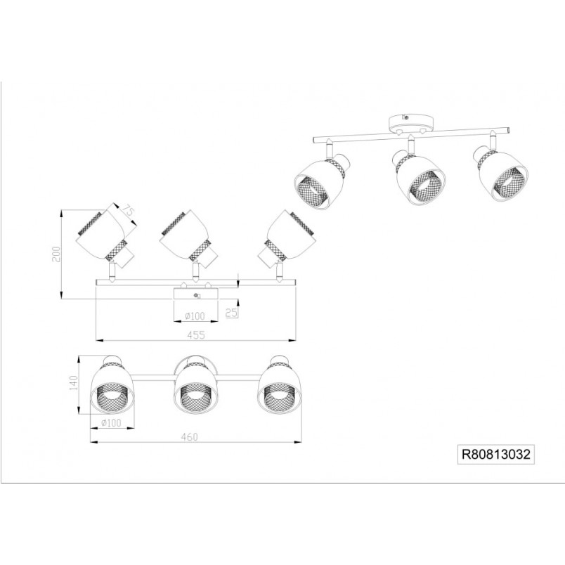Reflektor Loft Punch III | Reality - Oświetlenie Industrialne
