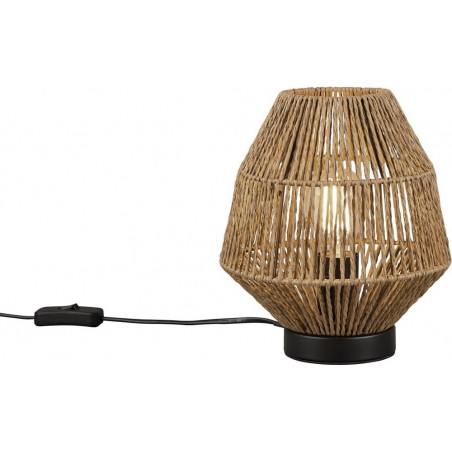 Lampka nocna Boho Miki | Brązowa, papierowa | Reality