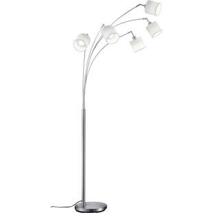 Lampa podłogowa 5 punktowa Tommy Biały/Nikiel Mat marki Reality