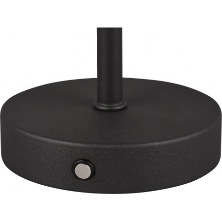 Lampa stołowa LED czarna Reality | Minimalistyczny design USB