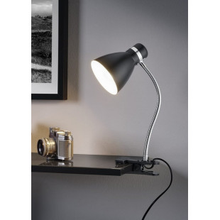 Lampa biurkowa z klipsem Harvey czarna | Reality