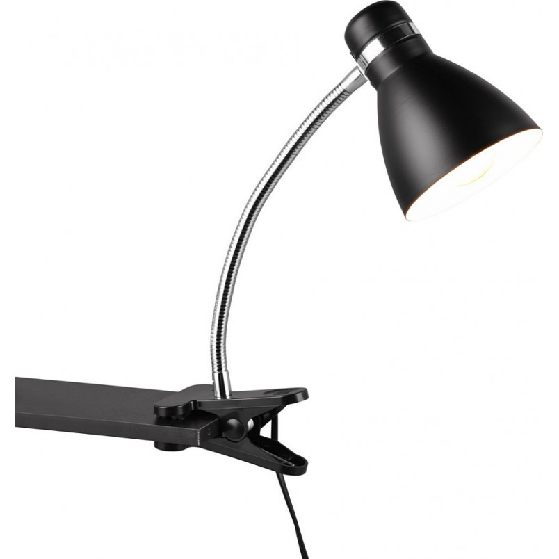 Lampa biurkowa z klipsem Harvey czarna | Reality
