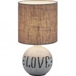 Lampa stołowa ceramiczna Esna Love - Eleganckie oświetlenie